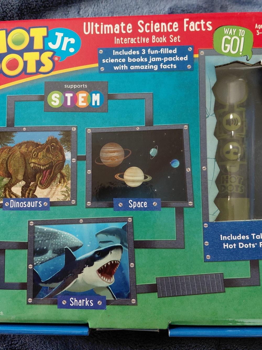 Hot Dots Jr Ultimate Science Facts Interactive Book Set & Pen Ages 3-6 Grade K-1